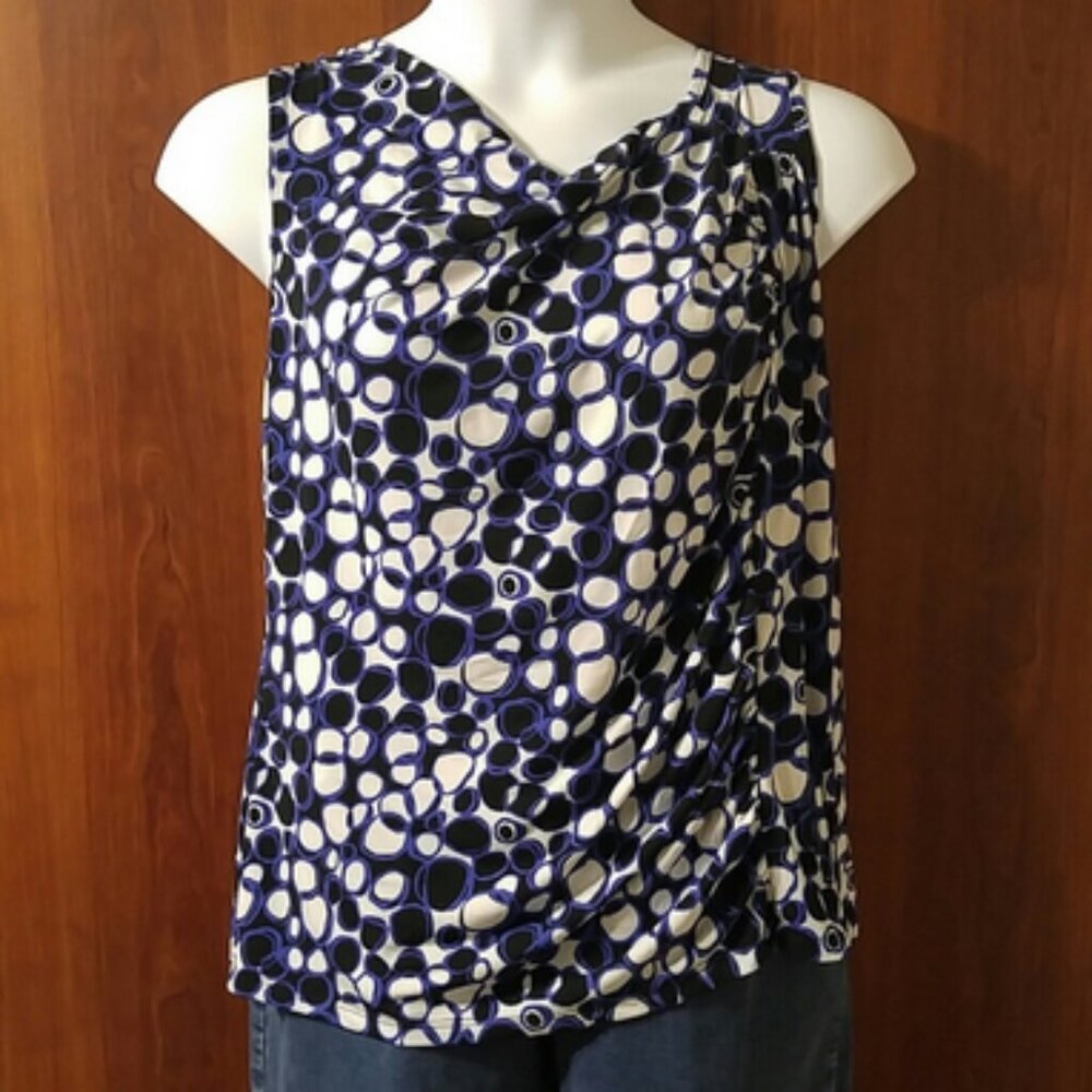 Clear Sky cowl neck sleeveless blouse size 1X